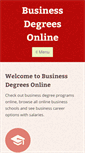 Mobile Screenshot of businessdegreesonline.net