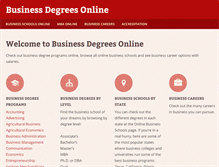 Tablet Screenshot of businessdegreesonline.net